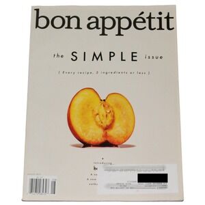 Bon Appetit Magazine August 2017 The Simple Issue Every Recipe 5 Ingredients